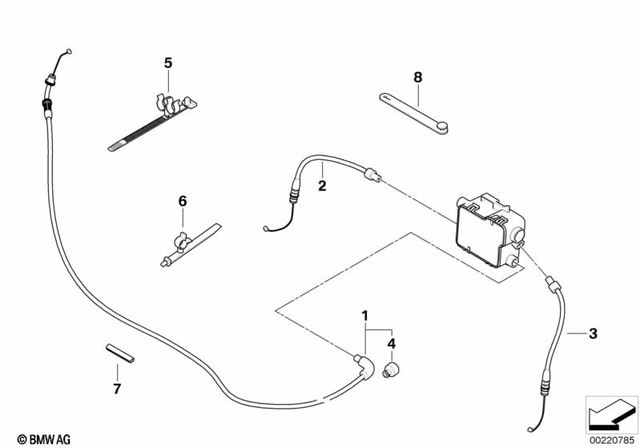 32737675754 - : Hose Clamp, Double for BMW-Motorrad Image