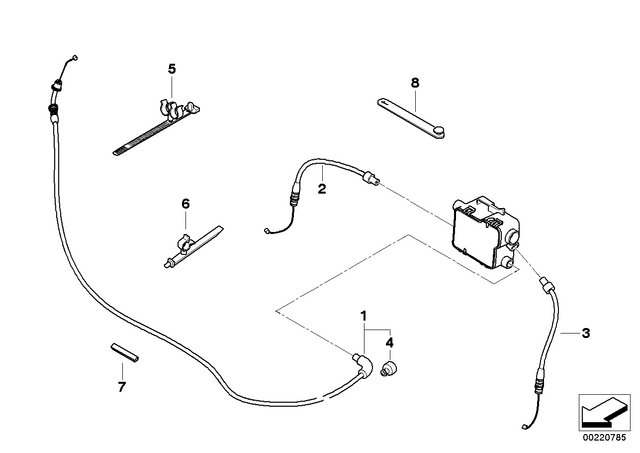 32737675754 - : Hose Clamp, Double for BMW-Motorrad Image