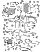 4886383AA - Air Conditioning &amp; Heater: Air Recirculating Housing for Dodge: Ram 1500, Ram 2500, Ram 3500 Image