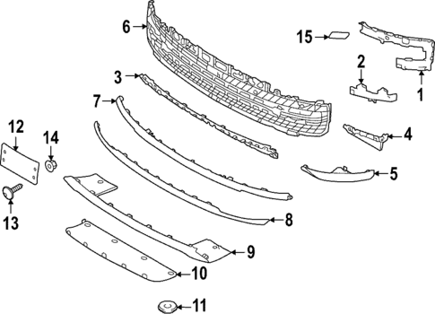 Exterior Trim - Front Bumper for 2023 Land Rover Range Rover #0