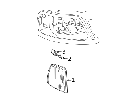 Park Lamps for 2002 Ford Expedition #0