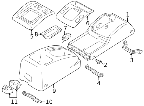 Console for 1999 Chevrolet Tracker #0