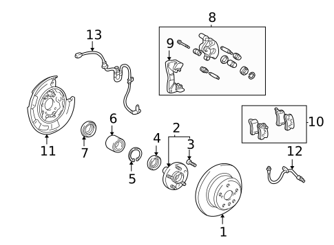 Anti-Lock Brakes for 2001 Toyota Highlander #1