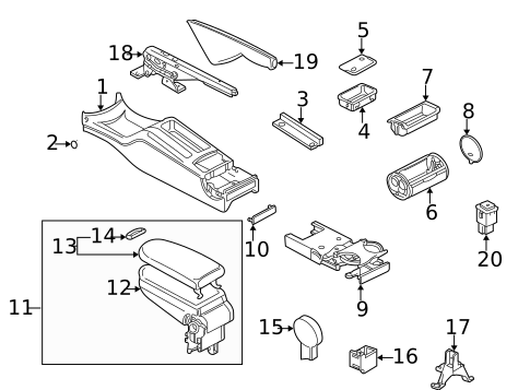 Shroud, Switches & Levers for 2003 Volkswagen Jetta #1