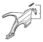 MR325462 - Body: Quarter Panel for Mitsubishi Image