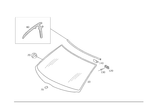 2106700300 - Windows: Windshield for Mercedes-Benz Image