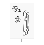 72765T6ZA00 - Body: Belt Weather-strip Bracket for Honda: Ridgeline Image