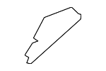 72497TG7A01 - Body: Corner Trim for Honda: Passport, Pilot, Ridgeline Image