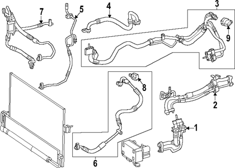 Condenser, Compressor & Lines for 2024 Mercedes-Benz EQE AMG&reg; #4