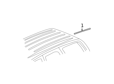 Exterior Trim - Roof for 2003 GMC Yukon #0
