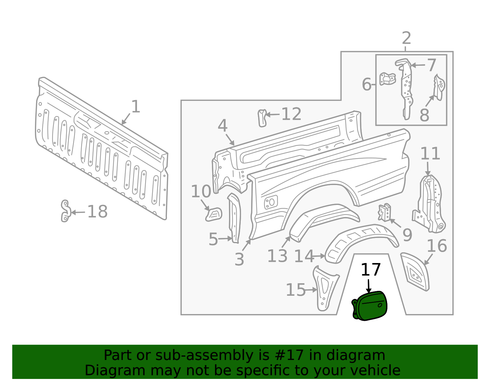 77305-0C040 - 2004-2006 Toyota Tundra - Fuel Filler Door | Discount ...