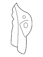 661020C050 - Body: End Panel Hinge for Toyota: Tundra Image