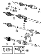 5189156AA - : Half Shaft Circlip for Mopar Image