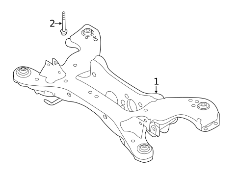 Suspension Mounting for 2020 INFINITI QX50 #1