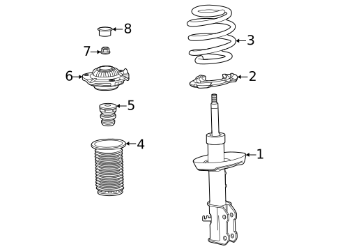 Struts & Components for 2024 Chevrolet Trailblazer #0