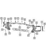 68222830AA - Cooling: Radiator Closure Panel Crossmember, Upper for Ram: 2500, 3500 Image