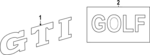 5H0853687FJZQ - Body: Nameplate for Volkswagen: GTI Image
