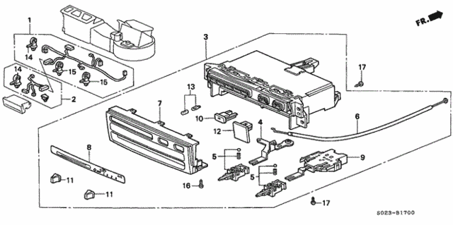 Heater Control (1) for 1997 Honda Civic #0