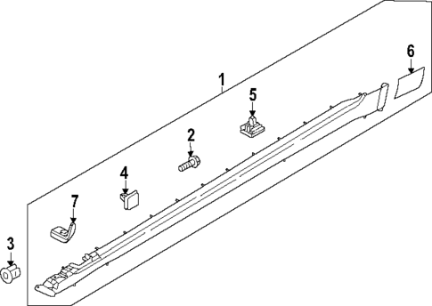 Exterior Trim - Pillars for 2023 Genesis Electrified G80 #0