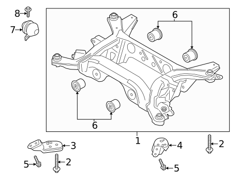 Suspension Mounting for 2018 Ford Mustang #1