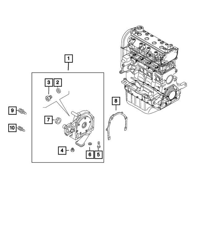 68324533AA - : Engine Oil Pump for Mopar Image