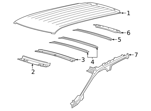 Roof & Components for 2024 Lincoln Aviator #0