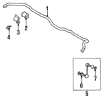 MB910391 - : Stabilizer Bar for Mitsubishi: Eclipse Image