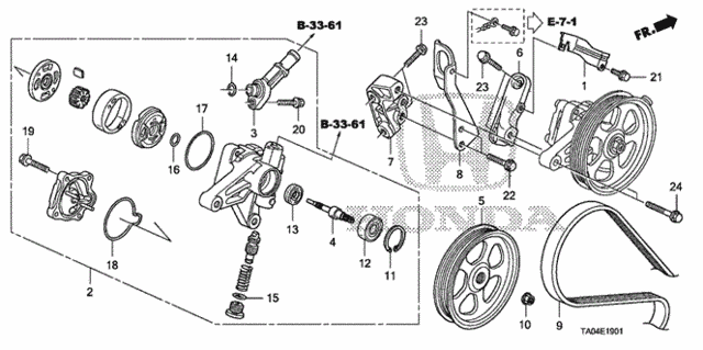 P.S. Pump - Bracket (V6) for 2010 Honda Accord #0