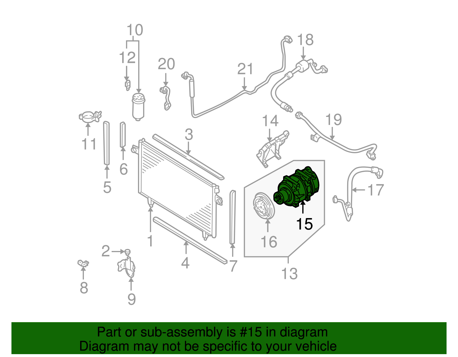 A/C Compressor - Nissan (92610-0W005)