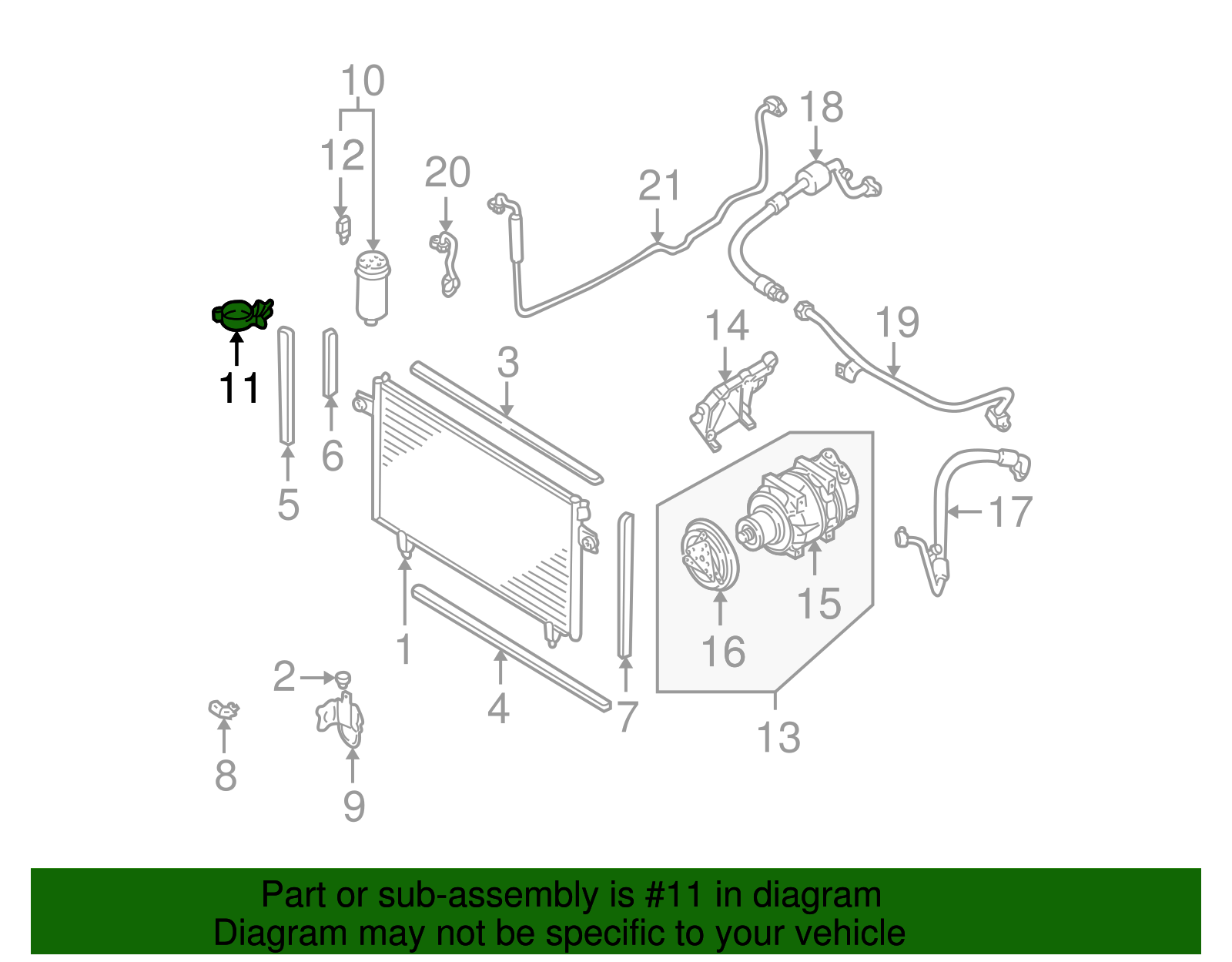 Dehydrator Bracket - Nissan (92135-0W701)