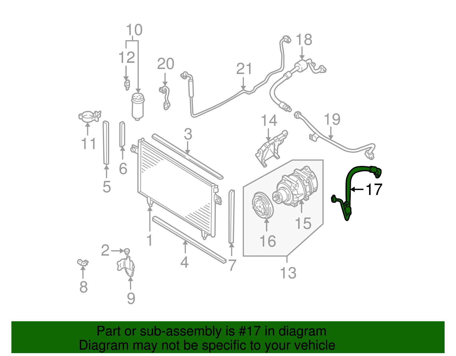 Low Pressure Hose - Nissan (92480-2W601)
