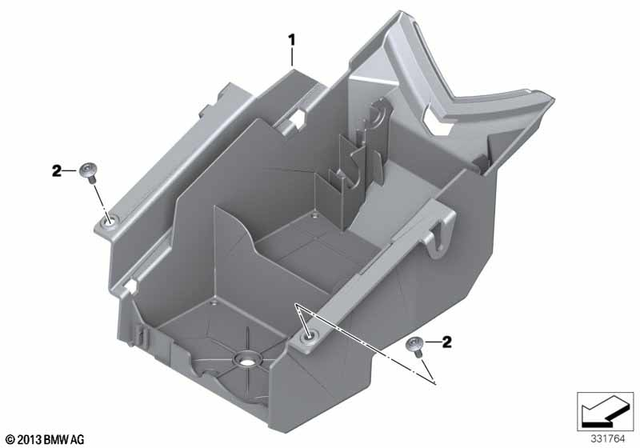 46628540896 - Frame and Mounting Parts: Rear Carrier Part -  for BMW-Motorrad Image