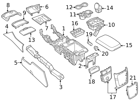 Console for 2014 Chrysler 300 #0