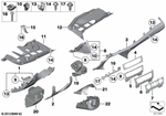 61316950265 - Vehicle Trim: Trim Panel, Steering Column, Top for BMW Image