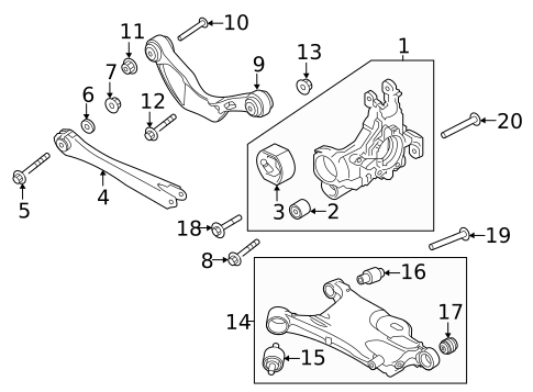 Rear Suspension for 2018 Volvo V90 #1