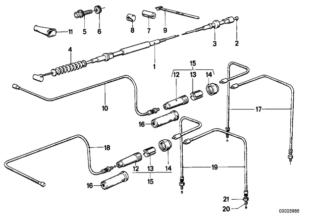 32731242125 - : Accelerator Bowden Cable - L=770Mm for BMW-Motorrad Image