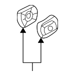 4589352010 - Steering: Tilt Lever Stopper for Toyota: Celica, Echo, MR2 Spyder, RAV4 Image