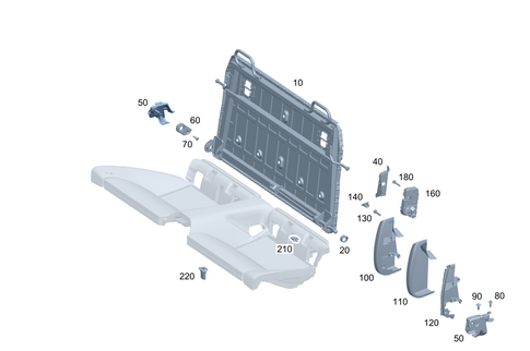 Folding Rear Backrest for 2025 Mercedes-Benz AMG GT 63 Pro #0