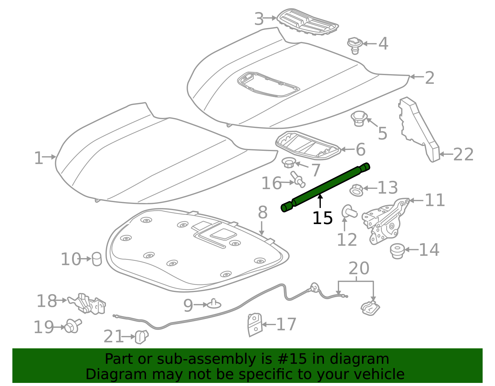 2019-2024 Chevrolet Camaro Hood Strut 85614881 | OEM Parts Online