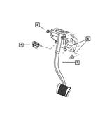 4779558AF - Brakes: Brake Pedal And Pad for Chrysler: 300 | Dodge: Challenger, Charger, Magnum Image
