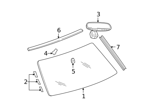 Glass, Windows & Related Components for 2005 Jeep Grand Cherokee #0