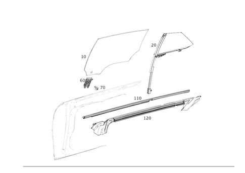 Rear Door Windows for 2024 Mercedes-Benz AMG GT 43 #0