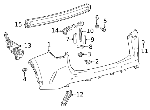 Bumper & Components - Rear for 2023 Lexus NX350h #0