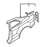 8T0809837 - Body: Quarter Panel for Audi: A5 Quattro, S5 Image