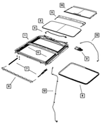 68049126AA - Body Sheet Metal Except Doors: Sunroof Wiring for Dodge: Ram 1500, Ram 2500, Ram 3500 | Ram: 1500, 1500 Classic, 2500, 3500 Image