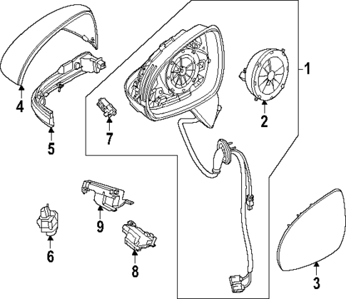 Outside Mirrors for 2024 Mercedes-Benz CLE53 AMG #1