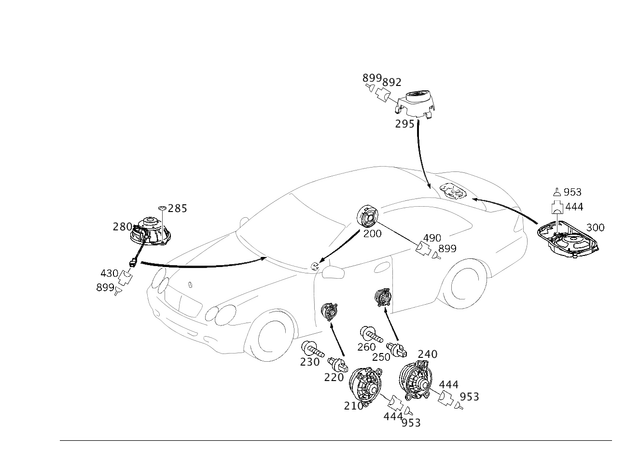 2038206502 - : Speaker for Mercedes-Benz Image