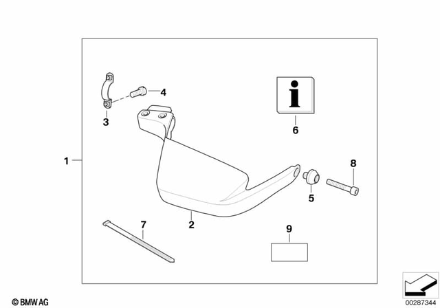 71607659140 - Protection: Pipe Clamp                for BMW-Motorrad Image