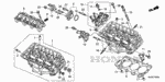 12204PJ7305 - Engine: GUIDE, VALVE (OVER SIZE) for Honda Image