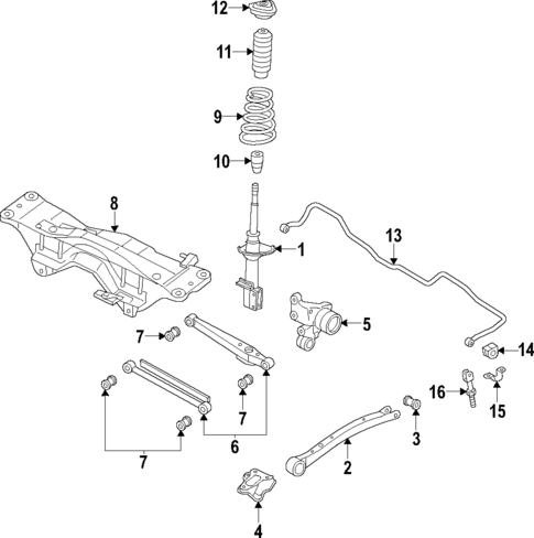 Rear Suspension for 2004 Subaru Outback #0